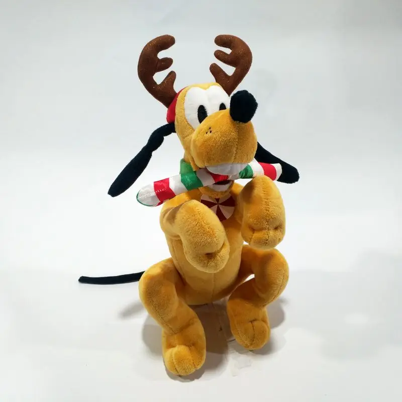

Disney 27cm Anime Pluto The Pup Christmas Dress Up Stuffed Plush Toys Dolls Throw Pillow Sofa Cushion Children Birthday Gifts