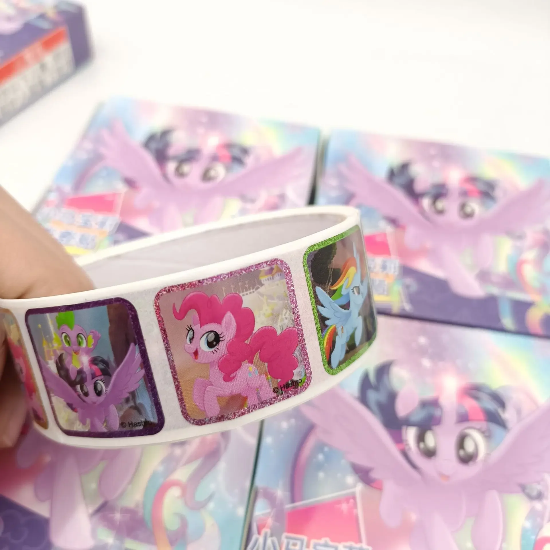 200PCS Cartoon Pony Polly Roll Paste Primary and Secondary School Students Stationery Creative Cup Stickers Personality Stickers