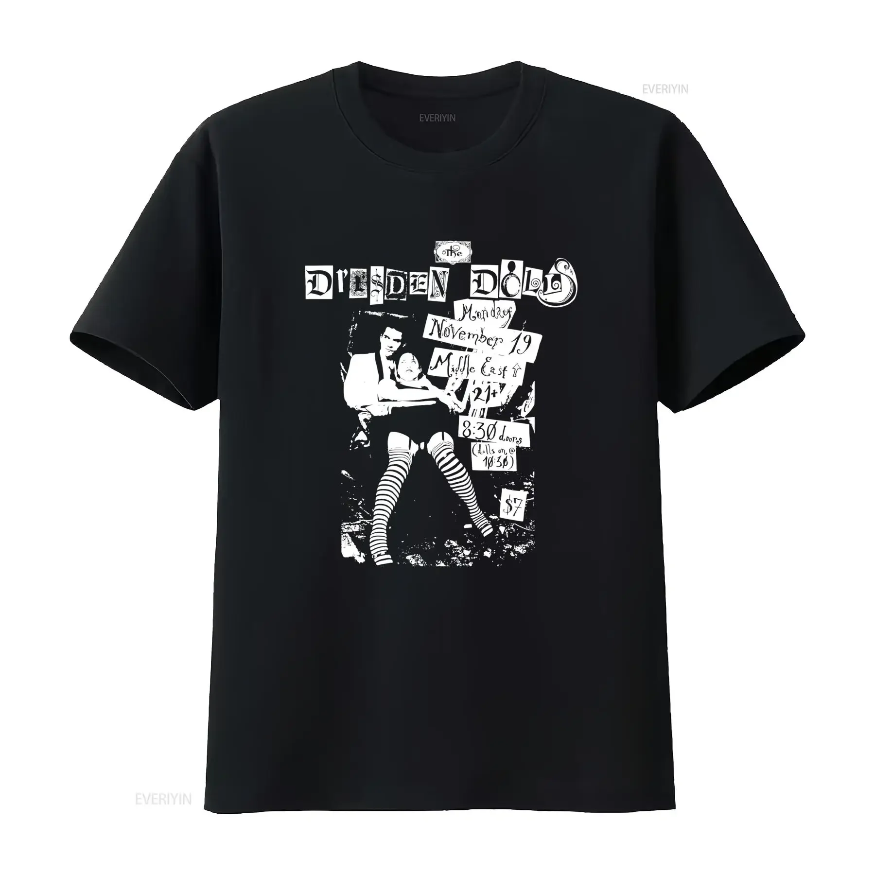 the Dresden Dolls T Shirt Vintage Rock Concert Design For Fans Cool  vintage Washed Unisex graphic Versatile fashion Stretched