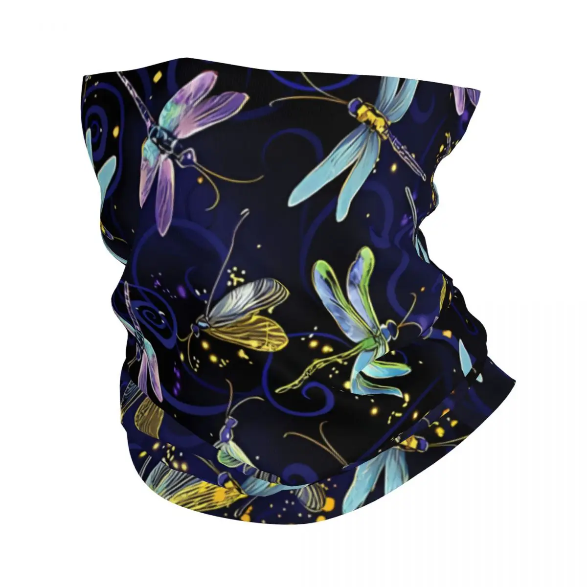 Dragonfly Scarf Neckerchief Neck Face Mask Polyester