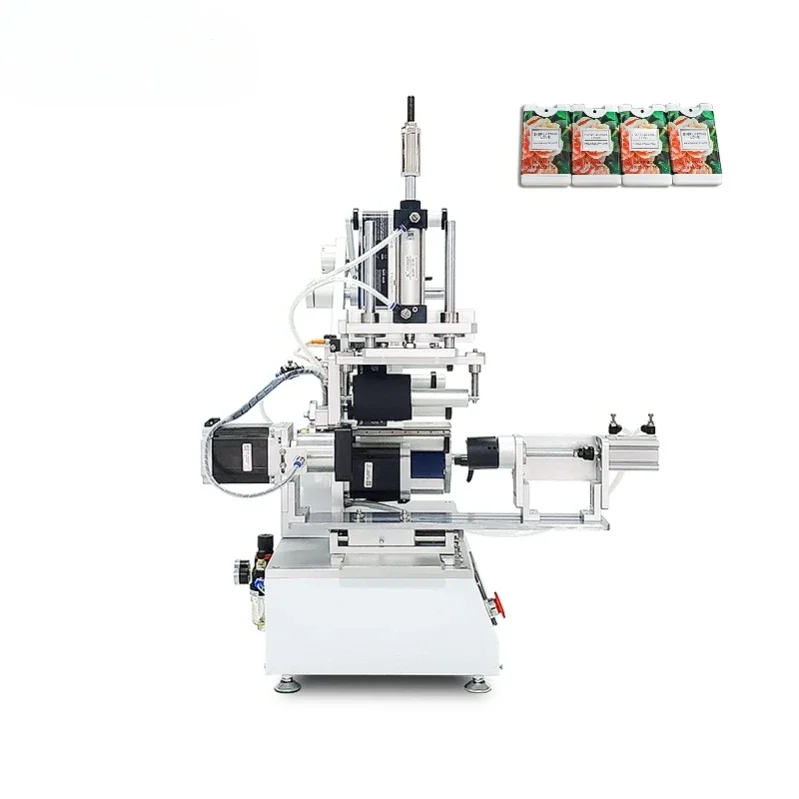 Semi Automatic Labeling Machine For Bottles Sticker Roll Label With Date Printer