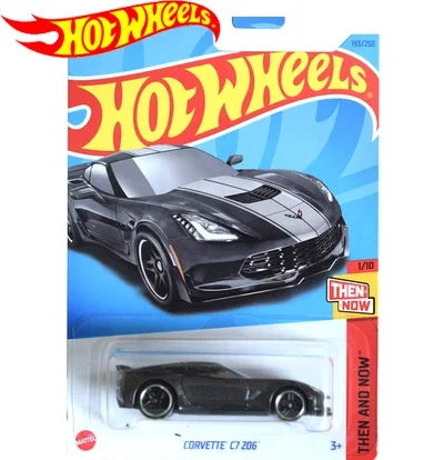 

2023 Original Hot Wheels Car THEN AND NOW Voiture Miniature 1/64 Metal Diecast Corvette C7 Z06 Kids Toys Boys Gift C4982-193/250