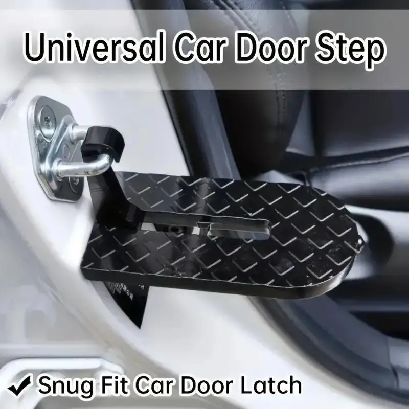 Universal Fit Car Door Step Wear-resistant Metal Latch Hook for Roof Cargo Loading Car Exterior Cleaning Off-road Adventure