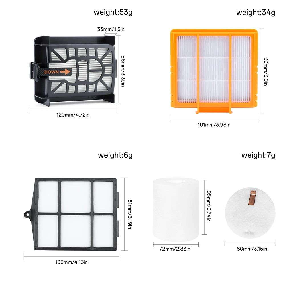 For Shark AV2500AE AV2501AE RV2502AE Robot Vacuum Accesso Main Side Brush Hepa Filter Spare Parts Replacement Kit Pack