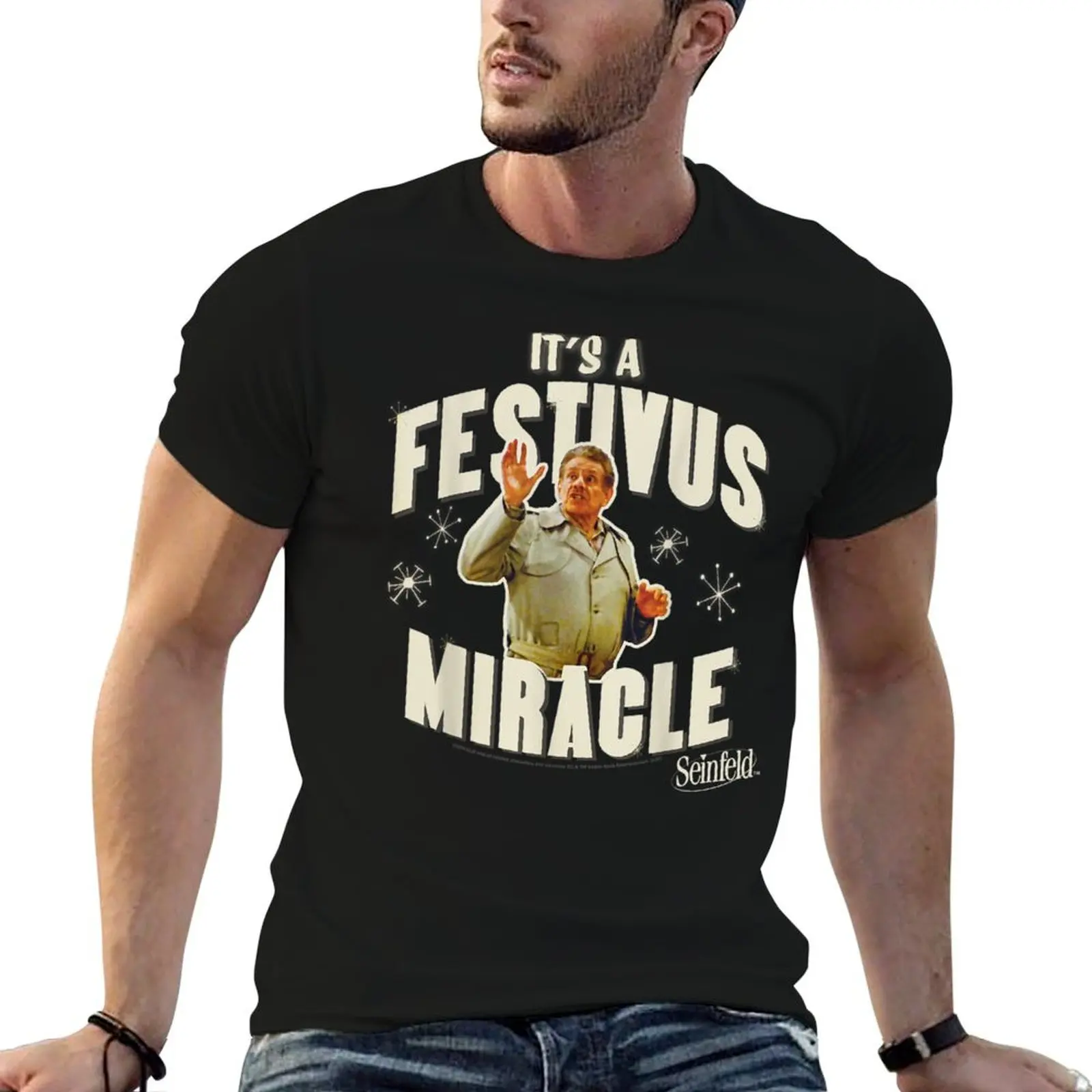 T-shirt en coton à manches courtes, décontracté et à la mode, avec inscription « When Miracles Happen »