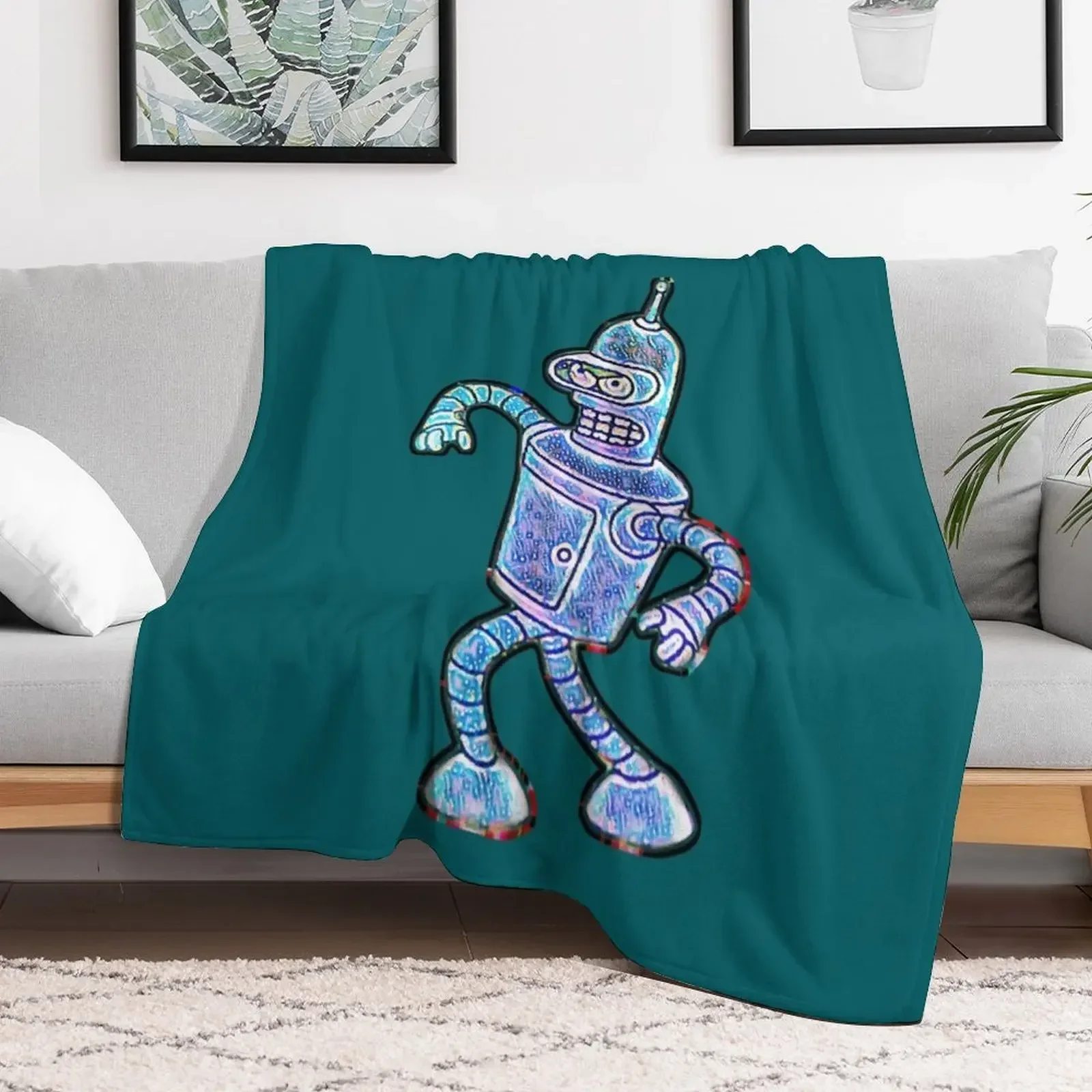 

Bender Strut Midnight Edition Throw Blanket Luxury Thicken Soft Plaid manga Blankets