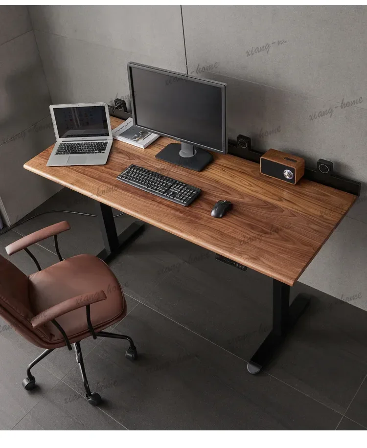 YJ Special Type Office Desk Function Fashionable Cherry Lifting Book Desk Automatic Smart Offcie Furniture El Escritorio XYSZ