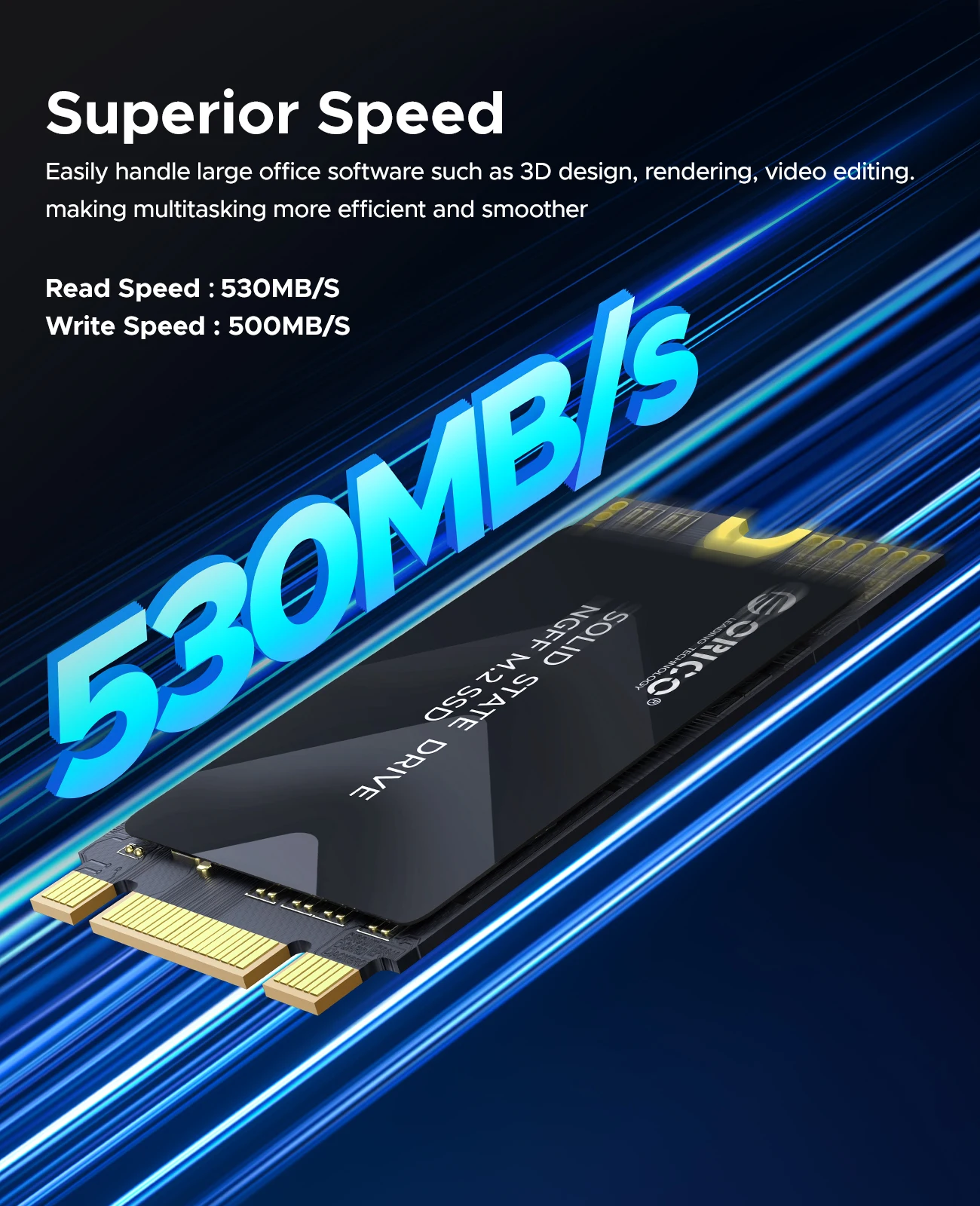 ORICO Y20M 2242 M.2 SSD TLC SATA3.0 NAND 6Gbps Internal M.2 SSD NGFF State Drive for Desktop Laptop Notebook