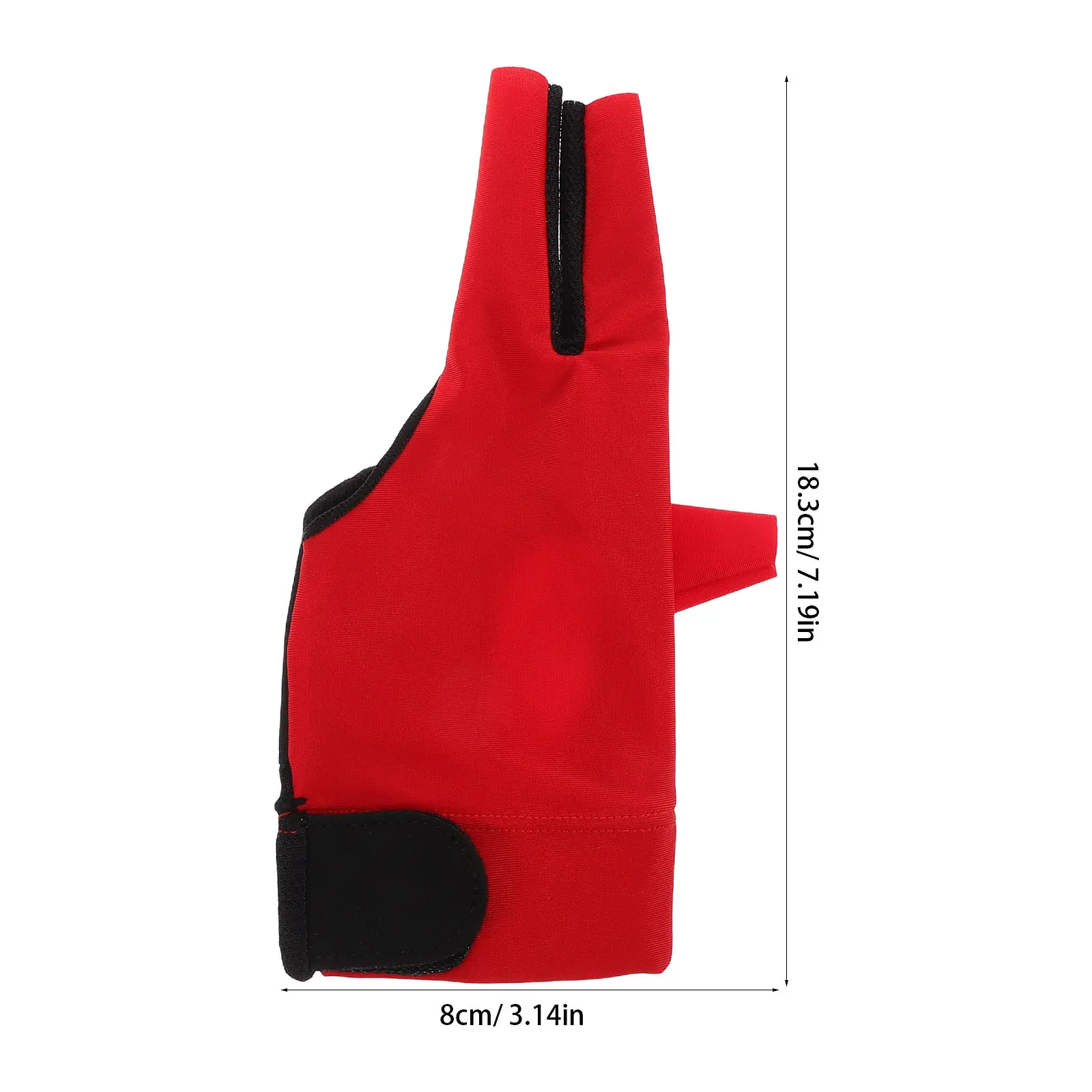 1Pair Three Finger Snooker Gloves Non Slip Enhanced Stability Precision Handling for Billiard Pool Cue Sports Players Comfort