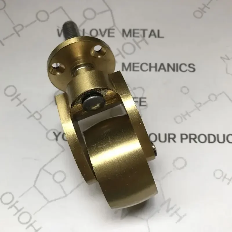 Antique Casters Wheels Vintage Brass Wheels Heavy Duty, M8 Screw Mounting, Wheel Diameter 32mm, for Furniture, Office Chairs