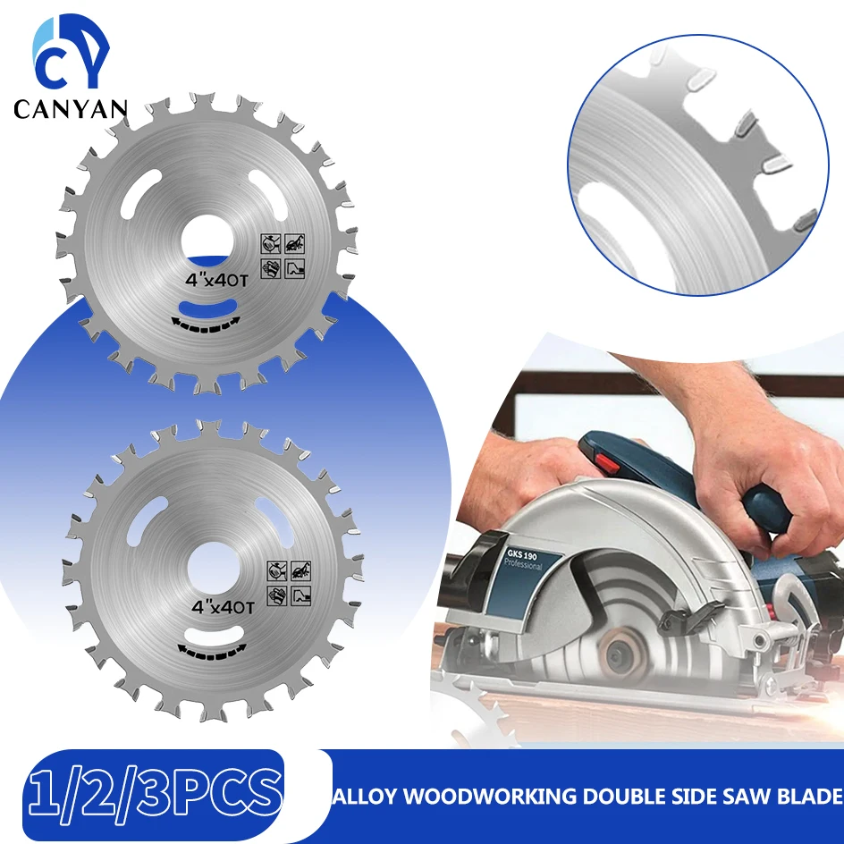 

Alloy Double Side Saw Blade Woodworking Multitool Roughing Disc For Wood Multifunctional Metal Saw Wood Aliuminum Cutting Disc