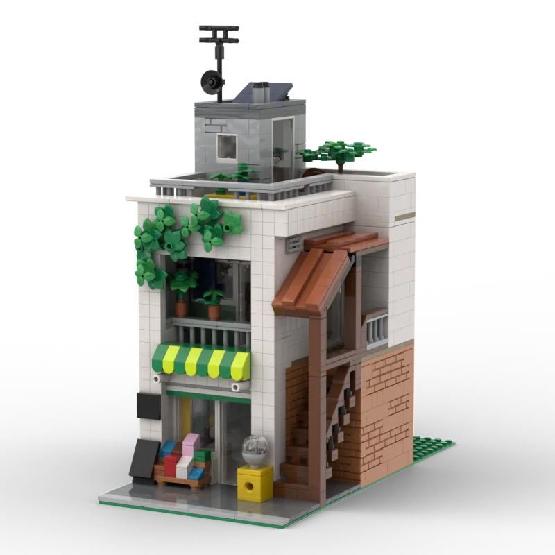 MOC set Japan berühmte street view haus gebäude modulare baustein montage modell technologie ziegel spielzeug kinder geschenk