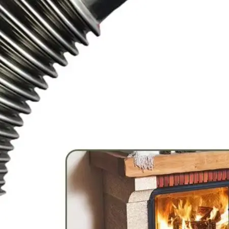 Stainless Steel 45 Degree Elbow Chimney Pipe For Wood Stoves And Fireplaces, Curved Flue Insert Stainless Steel