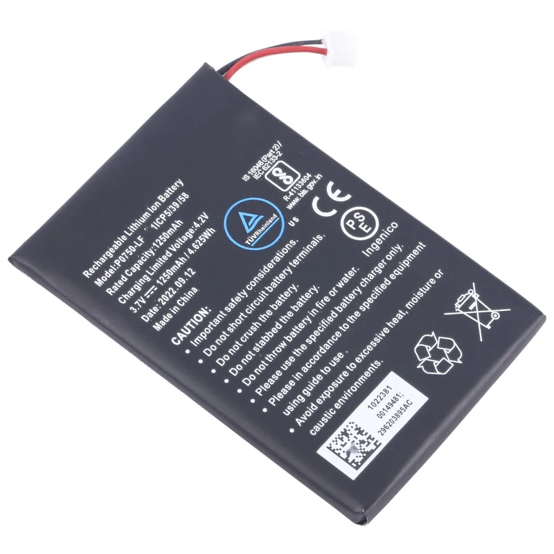 For Amazfit EVE Ingenico Link 2500 P0750-LF 1250mAh Battery Replacement