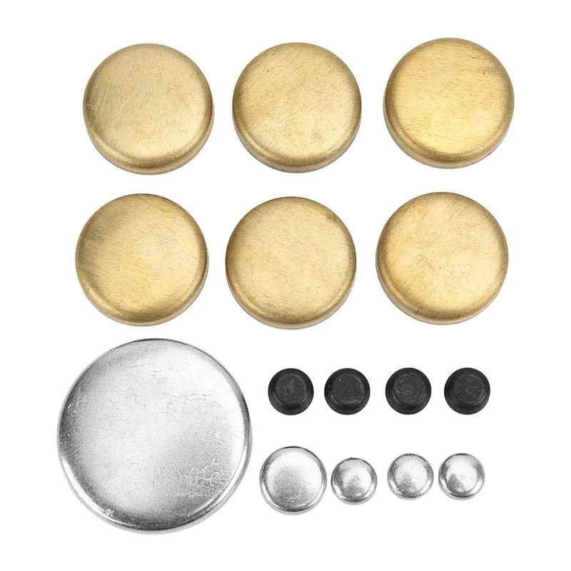 

A57E-Brass Freeze Plug Kit Engine Expansion Plugs PE-108R PE108B For Small Block Windsor Engines 255Ci 260Ci 289Ci 1962-2001