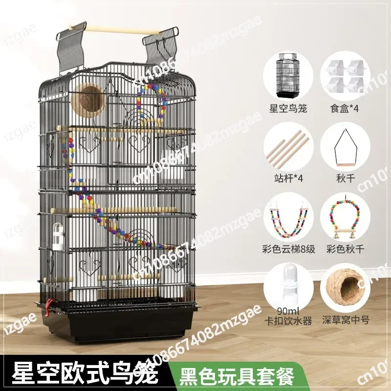 Hut Feeder Nest Bird Cage Parrot Carrier Breeding Villa Home Bird Cage Pigeon Luxury Accessoires Products Pet