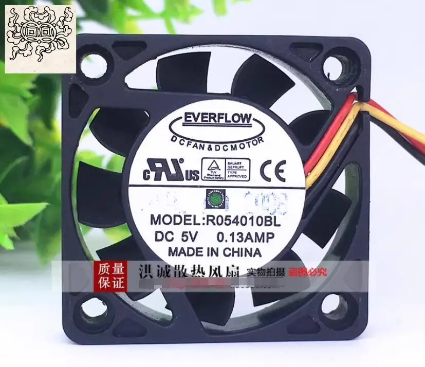

Ltsf For EVERFLOW R054010BL DC 5V 0.13A 40x40x10mm 3-Wire Server Cooling Fan
