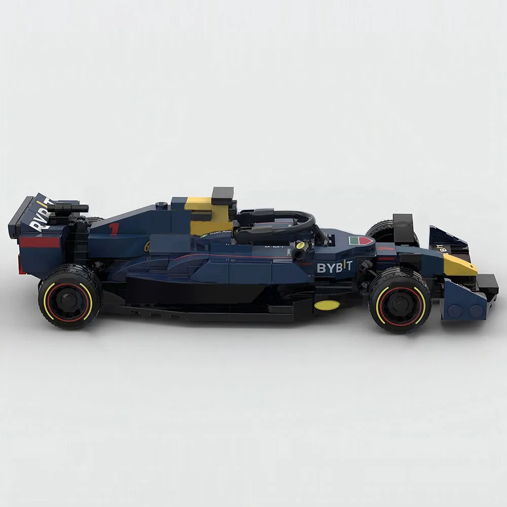 Nova velocidade do campeonato RB18 da série MOC Racing 2022 ​ ​ Conjunto de modelo de carro DIY blocos de construção montagem brinquedos crianças meninos conjunto de presente