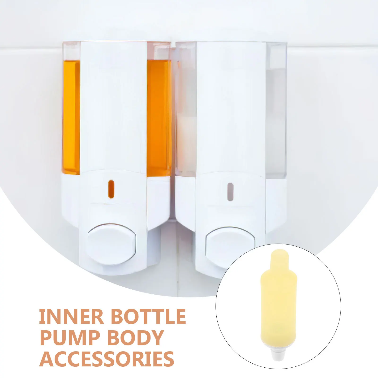 

Soap Dispenser Inner Bottle Replacement Shampoo Dispenser Accessory For Wall Mount Soap Box Foaming Bottle Refillable Lotion