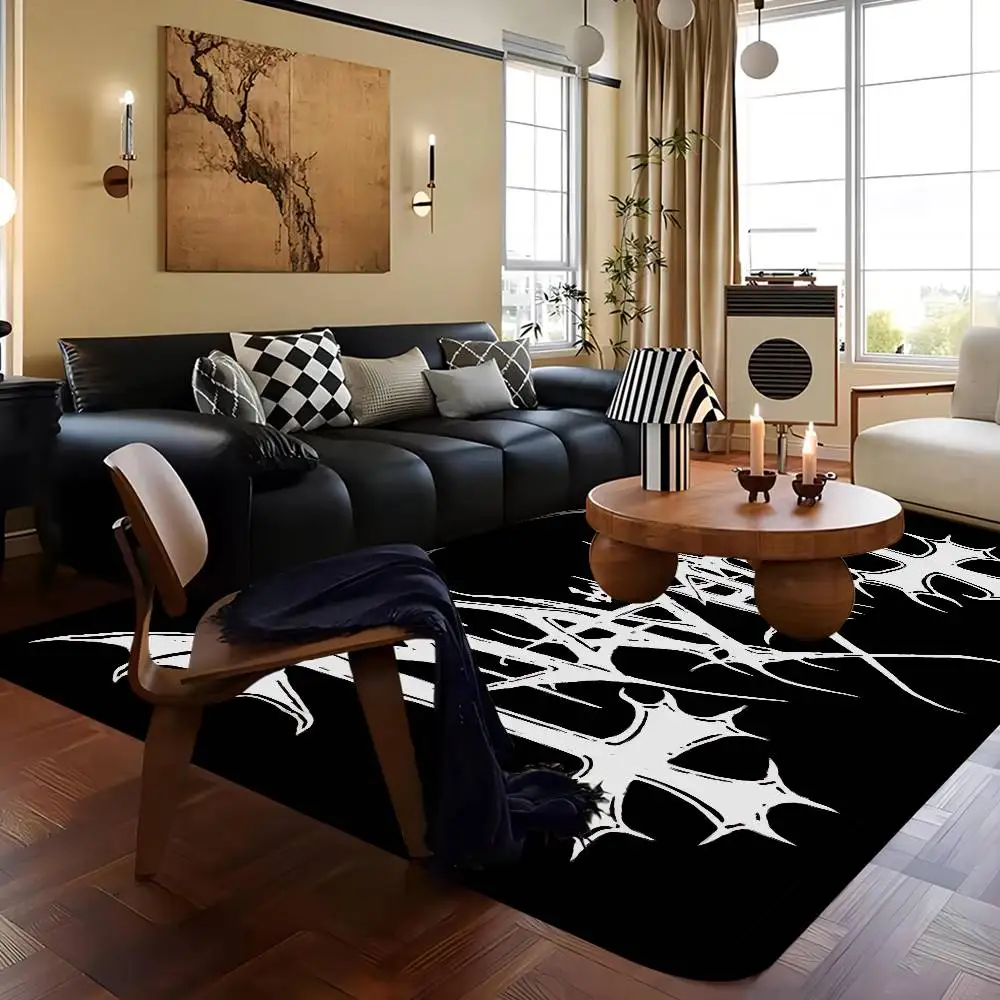 Mayhem Death Rock Band Hallway Carpet Washable Non-Slip Living Room Sofa Chairs Area Mat Kitchen Doormat Area Rug