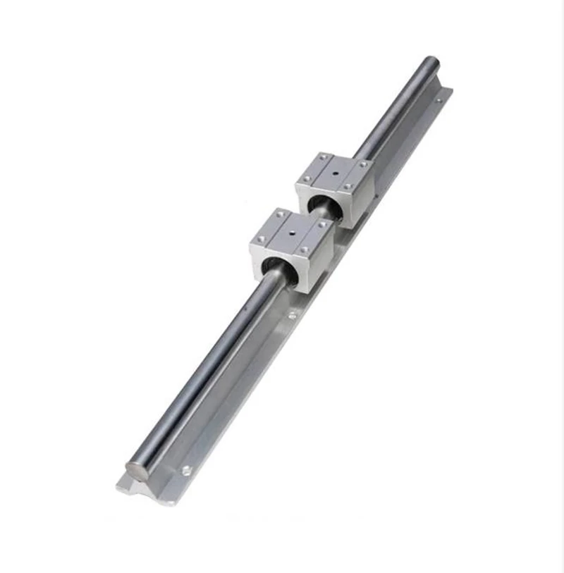 

Linear Rails and Bearings,1Pcs Linear Guide Rail 500mm +2Pcs Linear Bearing 12mm Slide Blocks SBR12UU