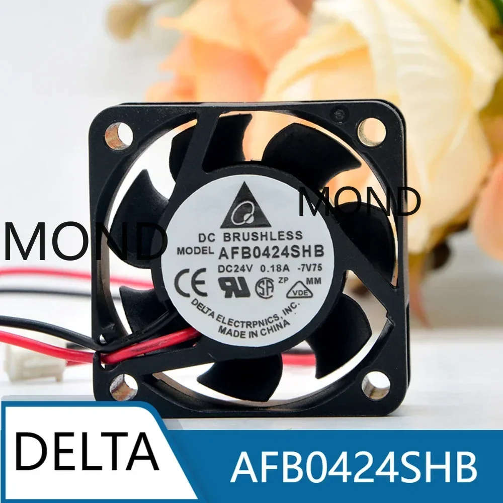 Delta AFB0424SHB DC 24V 0.18A 4015 4cm Silent Dual Ball Inverter Cooling Fan Inverter Small Cooling Fan