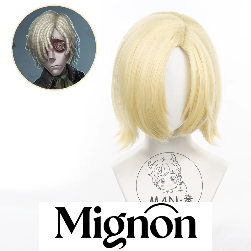 

Identity V Grave Keeper cosplay wig simulation scalp Andrew flipped up short hair Halloween gift