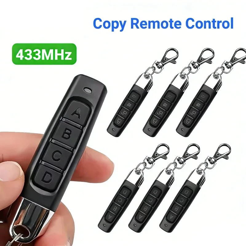 

1-10PCS 433MHZ 433.92mhz Remote Control Garage Gate Door Opener Remote Control Duplicator Clone Learning Rolling Code Car Key