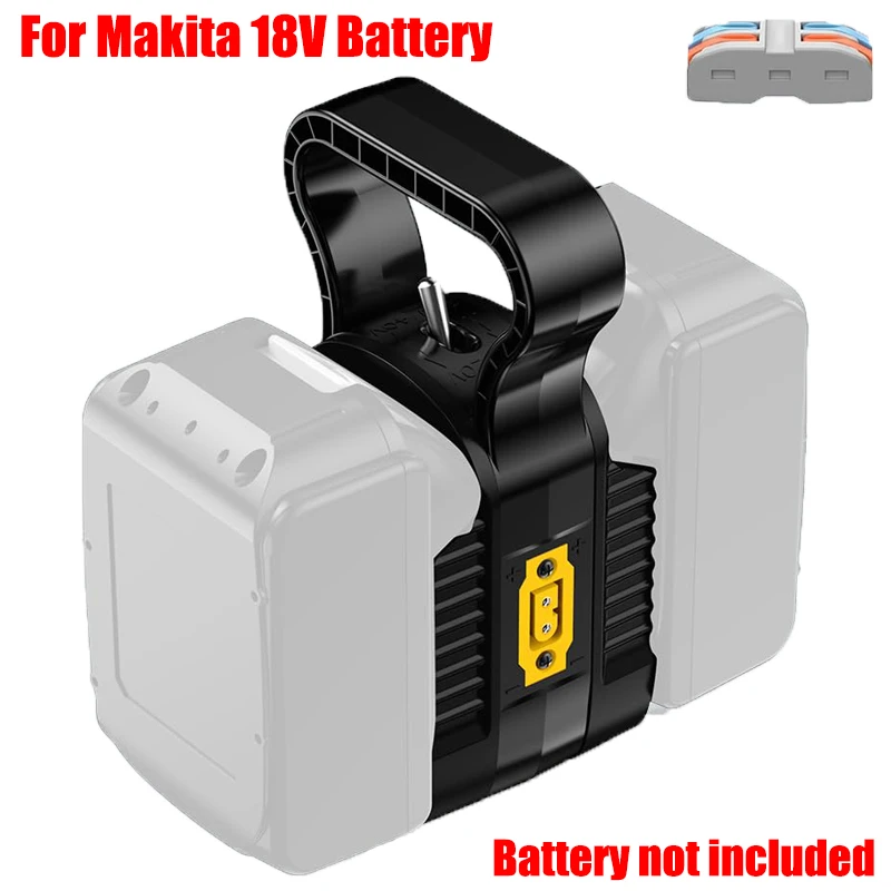 

2-in-1 Power Wheel Adapter for Makita/Milwaukee 18V Battery Dual Voltage Output Power Connector for DIY Car Toy with 14AWG Wire