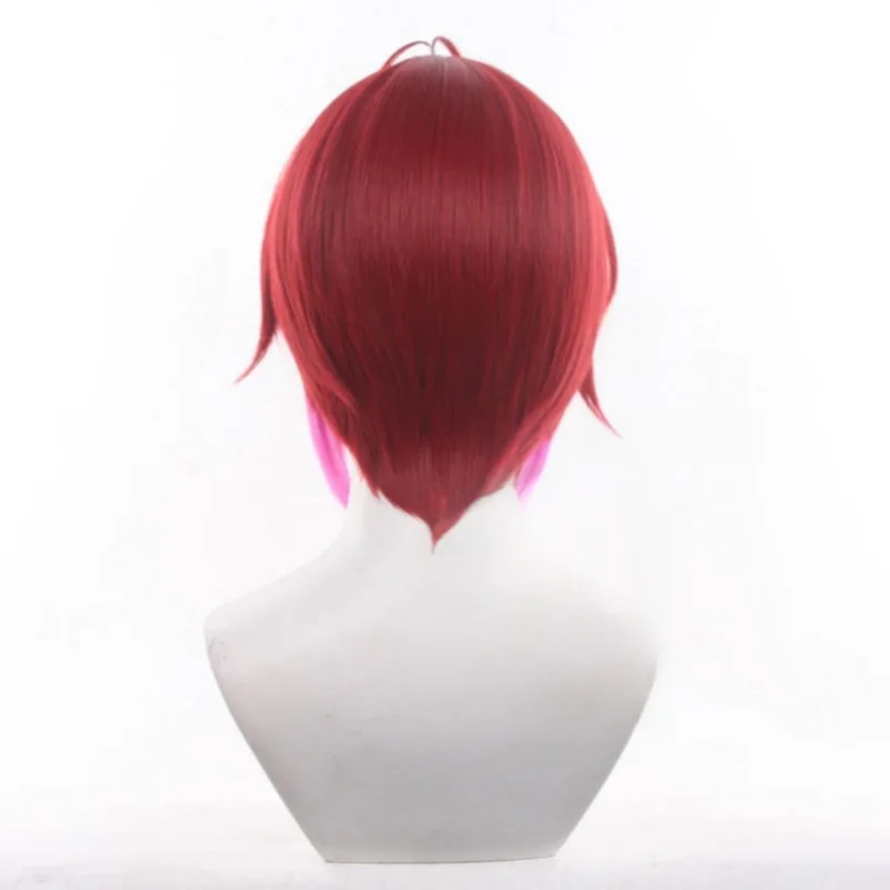 Anime Twisted Wonderland Riddle Rosehearts Short Wig Cosplay Costume Heat Resistant Synthetic Hair Red Queen Men Women Wigs Cap