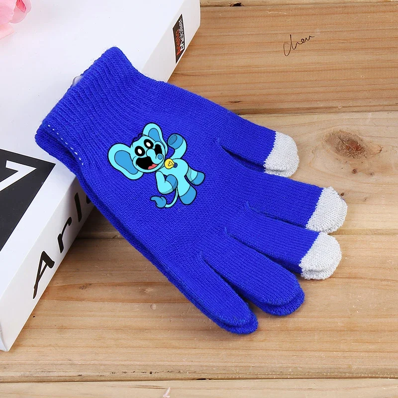 Smilings Critters Gloves Cartoon Anime Figures Catnaps Five Fingers Glove Warm Mittens Winter Sport Wear Accessories Kids Gift