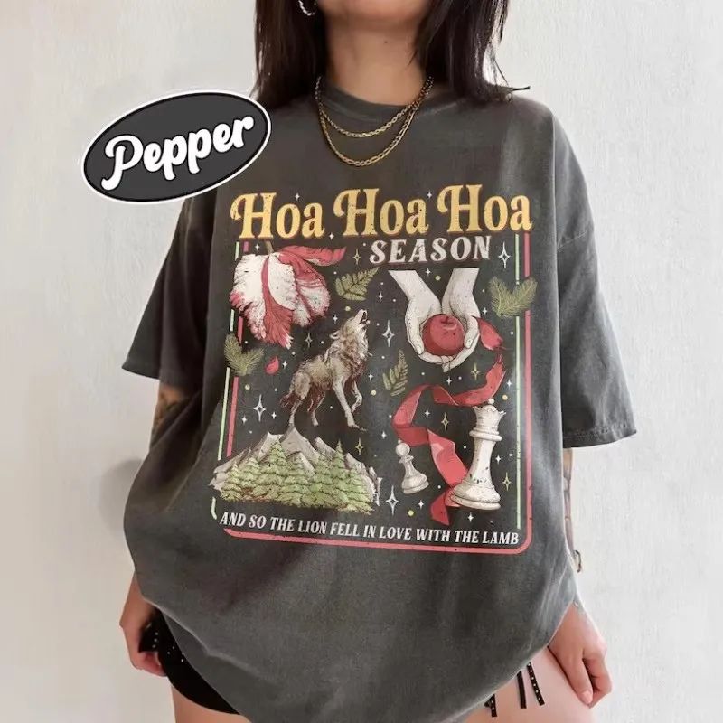 Twilight Inspired Shirt Hoa Hoa Hoa Season Vampires T Shirt City of Forks Vampires Wolves Book Lover Gift Tee Y2k Vintage Tops