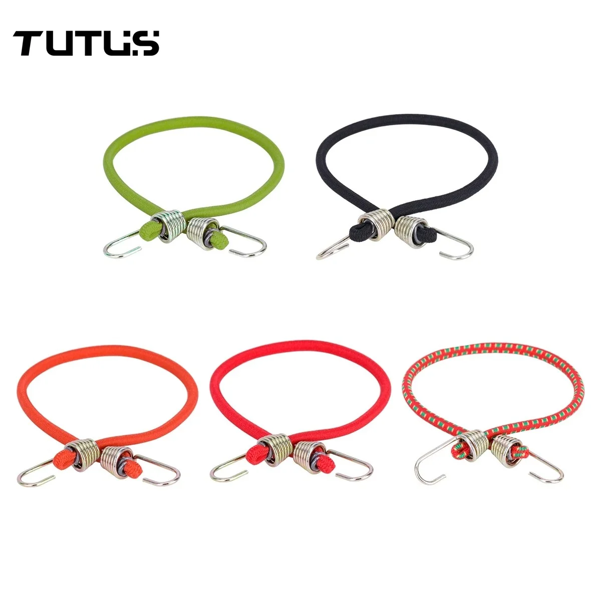 5/10PCS Roof Rack Rope Luggage Straps With Hook Elastic Bungee Cord For 1/10 RC Crawler Axial SCX10 TRX4 TRX6 Decorative Parts