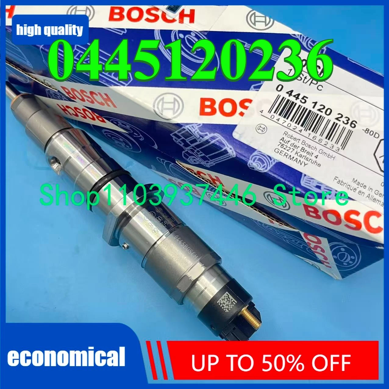 

0445120236 New Fuel Injector For PC300-8 Cummin-s QSL8.9 6745-12-3100