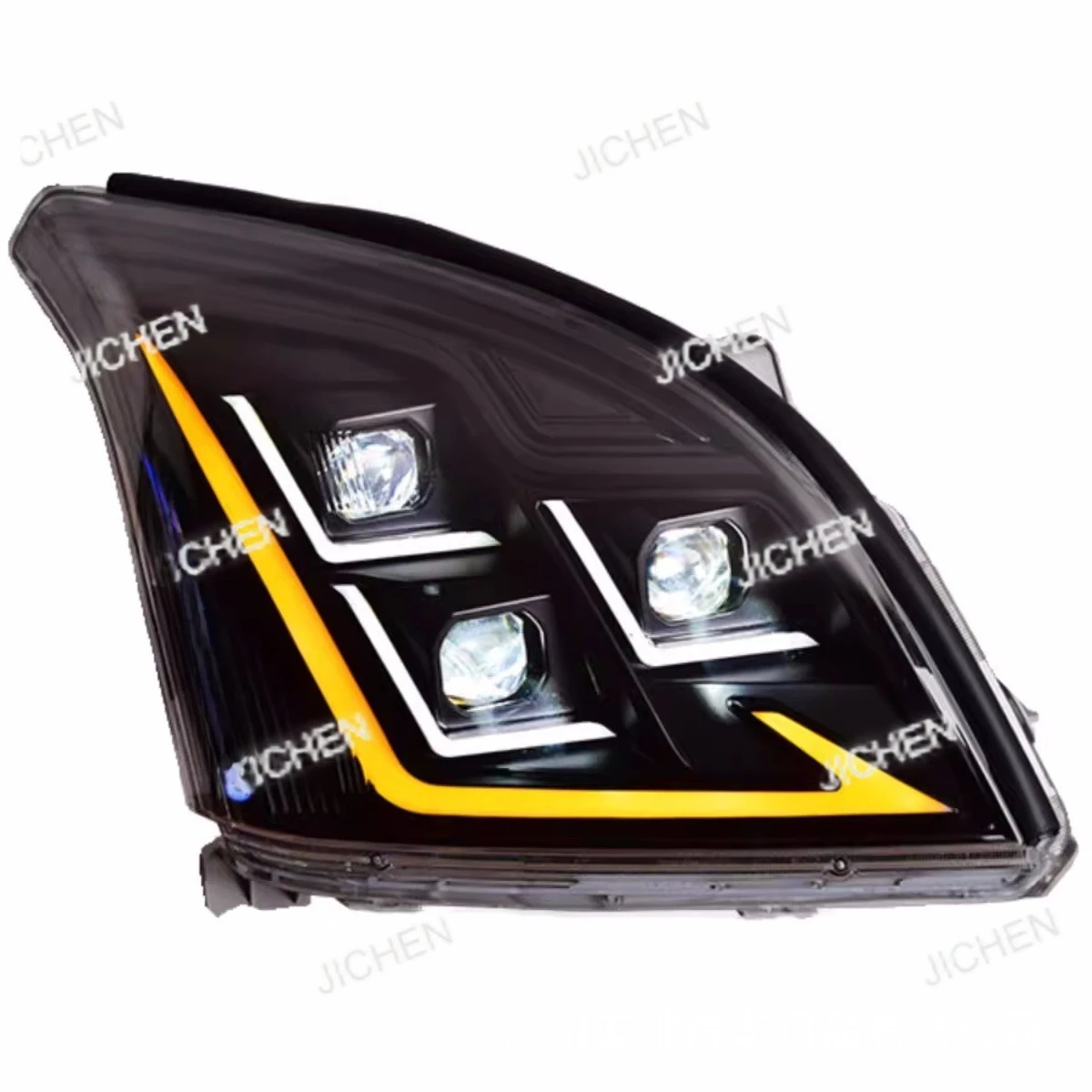 

Overbearing headlight assembly LC120 2700/4000 modified LED headlights