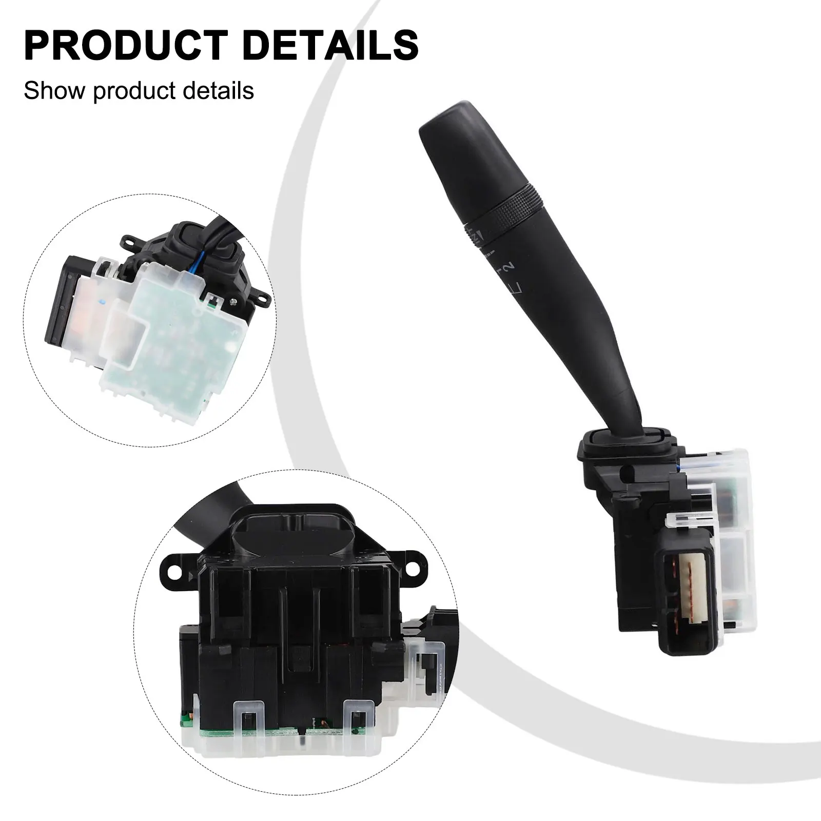 Car Wiper Switch Control Column GJ6E66128 For Mazda 6, For CX-7, For RX-8, For MX-5 For Miata Plastic Balck Wiper Switch Stalk