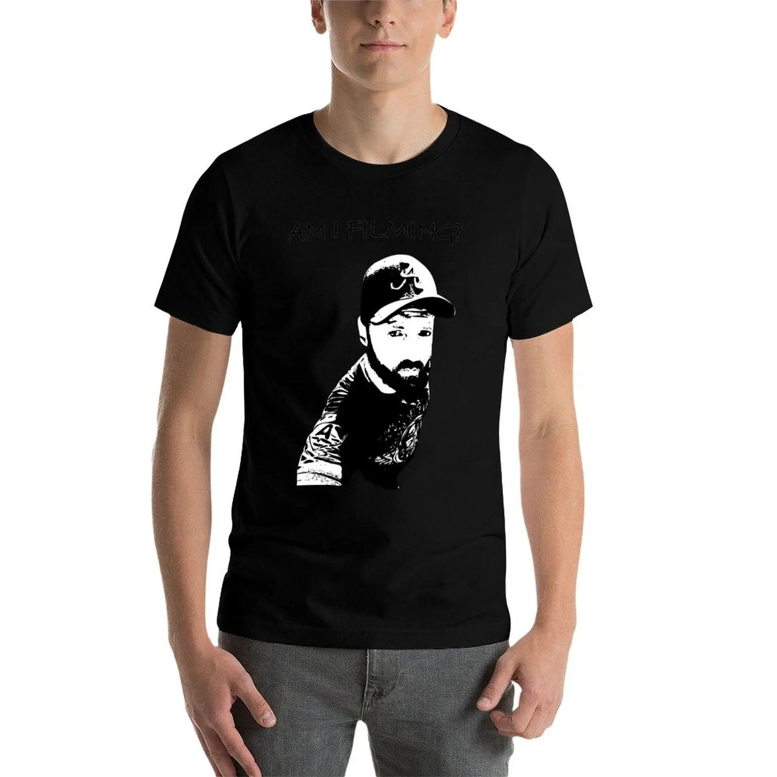 Harald Baldr Am I Filming? T-Shirt man tshirt man t shirt cotton man t shirt heavy cotton T-Shirt