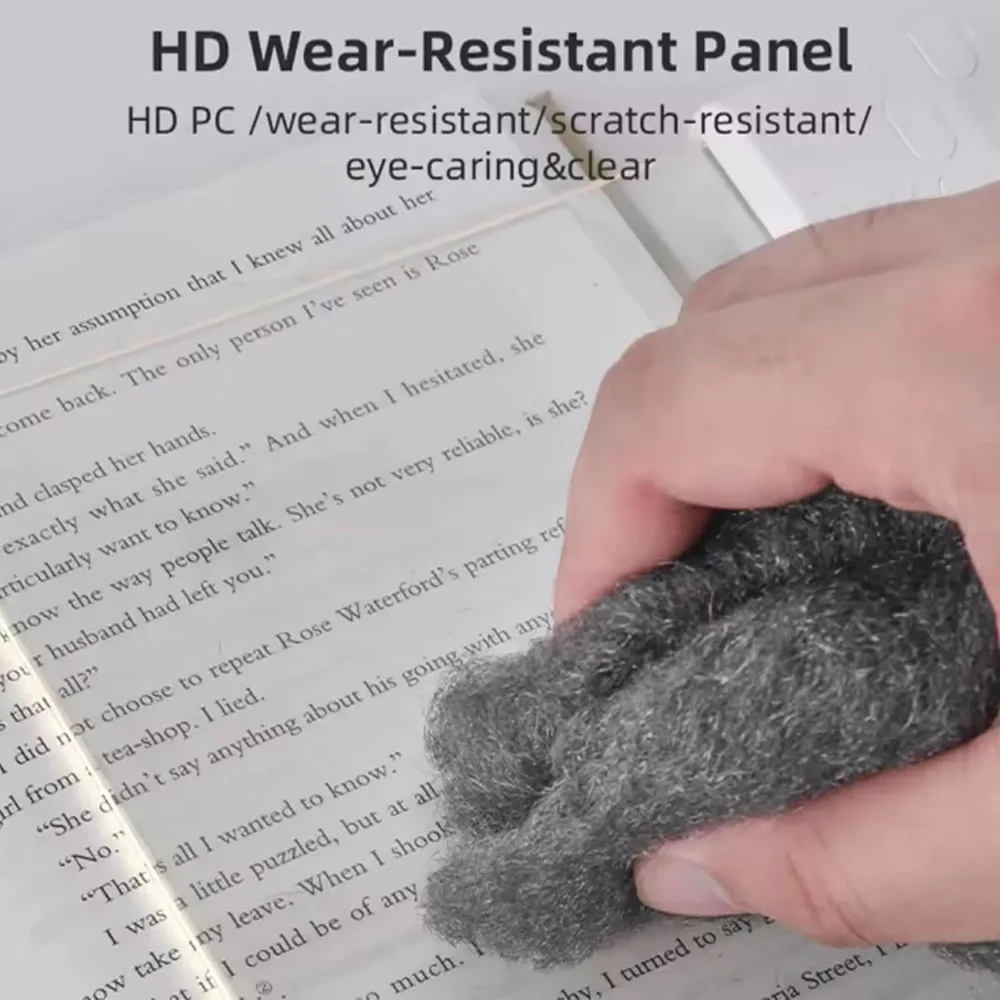 Luz de leitura com painel plano de led, visão noturna, proteção para os olhos, carregamento usb, lâmpada de leitura noturna para estudantes, lâmpada p