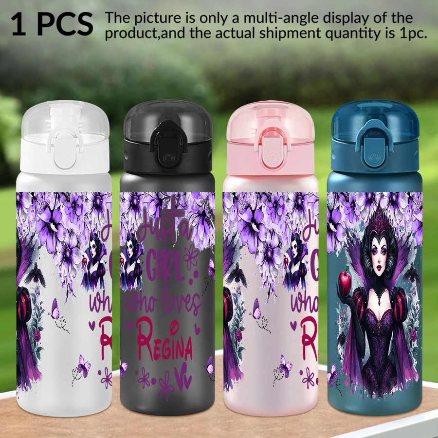 

1Pc Disney Evil Queen Poison Apple Pattern 26oz Plastic Water Bottle Outdoor Sports Water Cup Birthday/Homecoming Gift