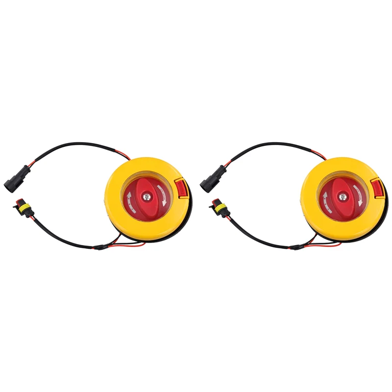 2X ラウンド乗客ドア緊急バルブバスボディ部品 6100-02219、6100-061569