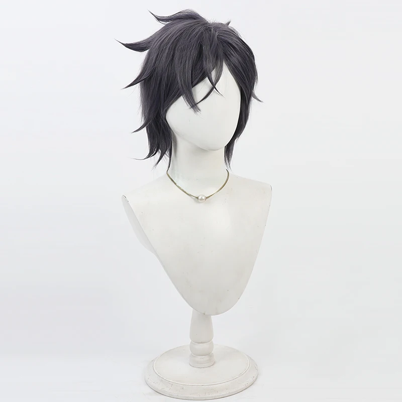 Touken Ranbu Online Akashi Kuniyuki Cos Cosplay Wig Halloween Carnival Party Prop Synthetic Hair Heat Resistant Fiber + Wig Cap