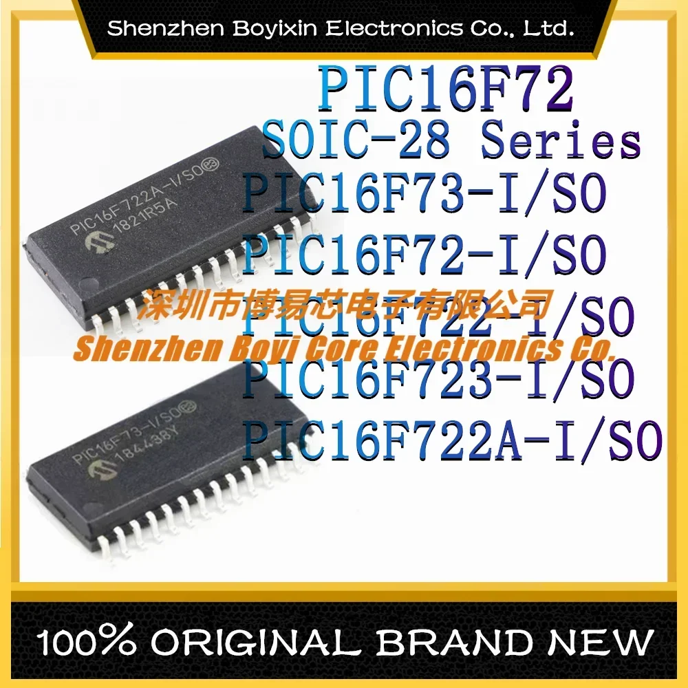 

PIC16F73-I/SO PIC16F72 PIC16F722 PIC16F723 PIC16F722A Package: SOIC-28 New Original Genuine