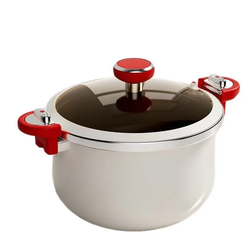 Ceramic micro pressure pot, soup pot, household stew meat pot, non stick titanium pot, induction cooker, gas universal