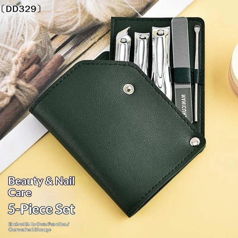 5 Pieces Manicure Set Personal Care Nail Clipper Kit  Nail Clipper Set Grooming Kit Gift for Relatives Friends Families 〔DD329〕