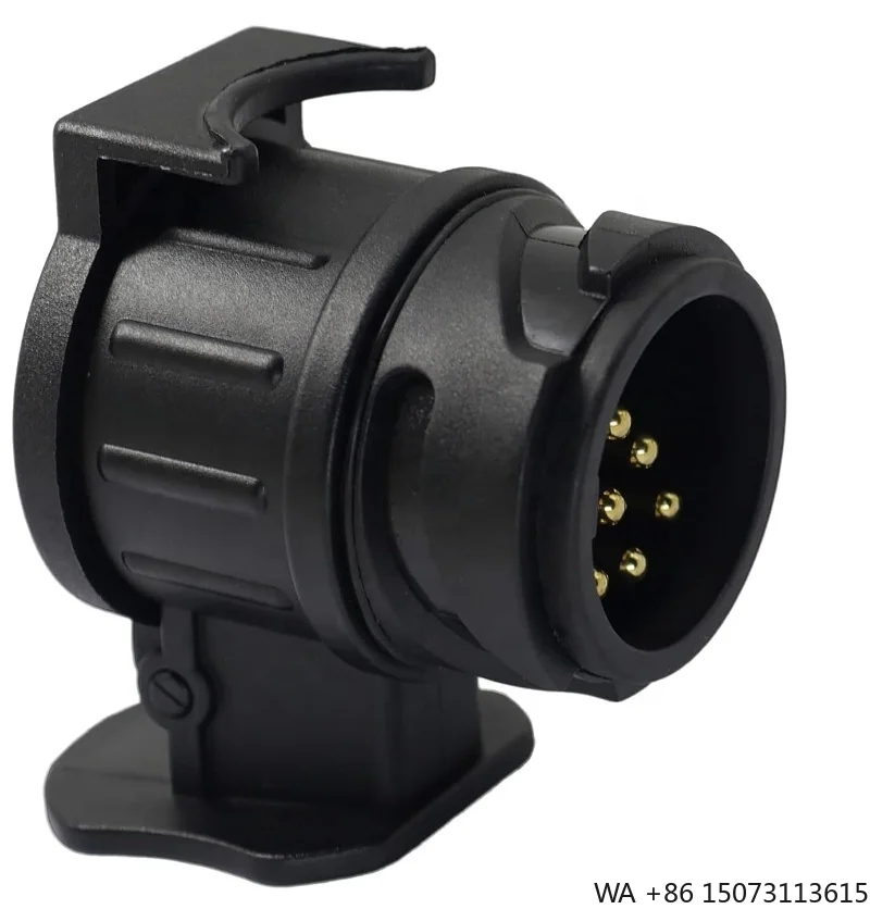 

13-контактный на 7-контактный адаптер для прицепа, водонепроницаемый разъем для буксировки грузовика, 12 В, электрическая 7-контактная розетка, конвертер, вилка для прицепа, каравана