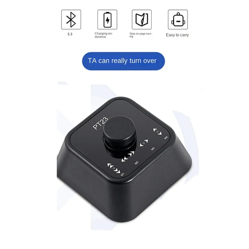 Bluetooth Wireless Page Turner Rechargeable Customize Foot Switch Pedal For Phone Electronic Music Scores E-Books Easy Install