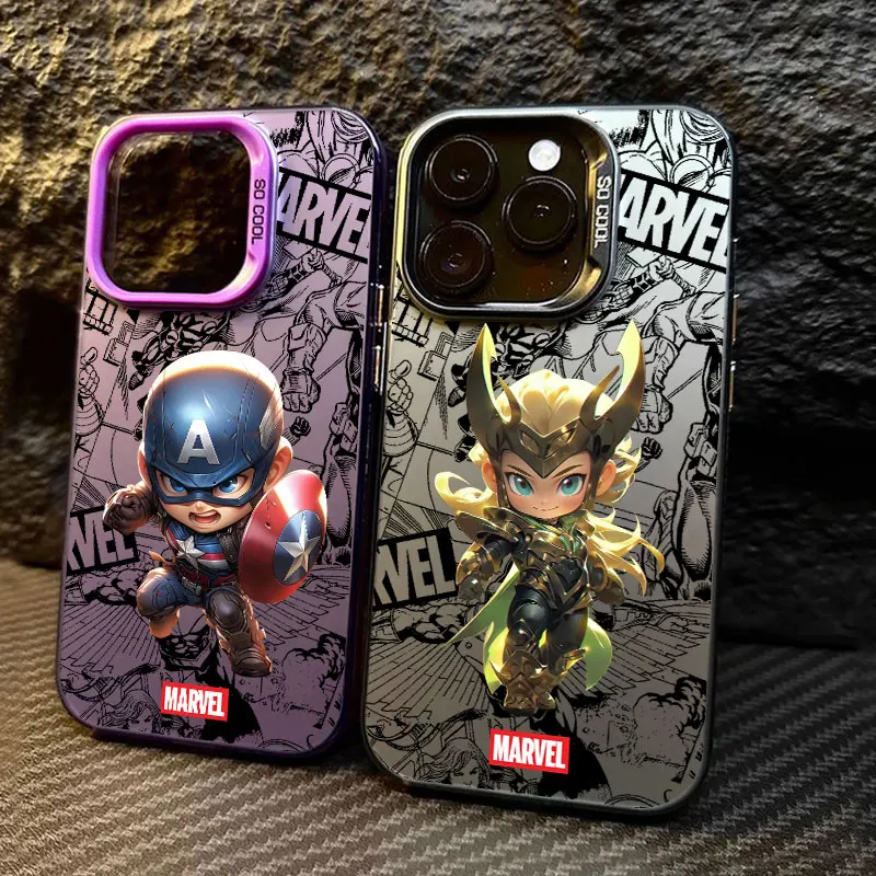 

Marvel Captain America Lady Loki Ant-Man Coque For Apple iPhone 16e 16 14 15 13 11 Pro Max Plus Case 12 13 Mini 16e Phone Cover