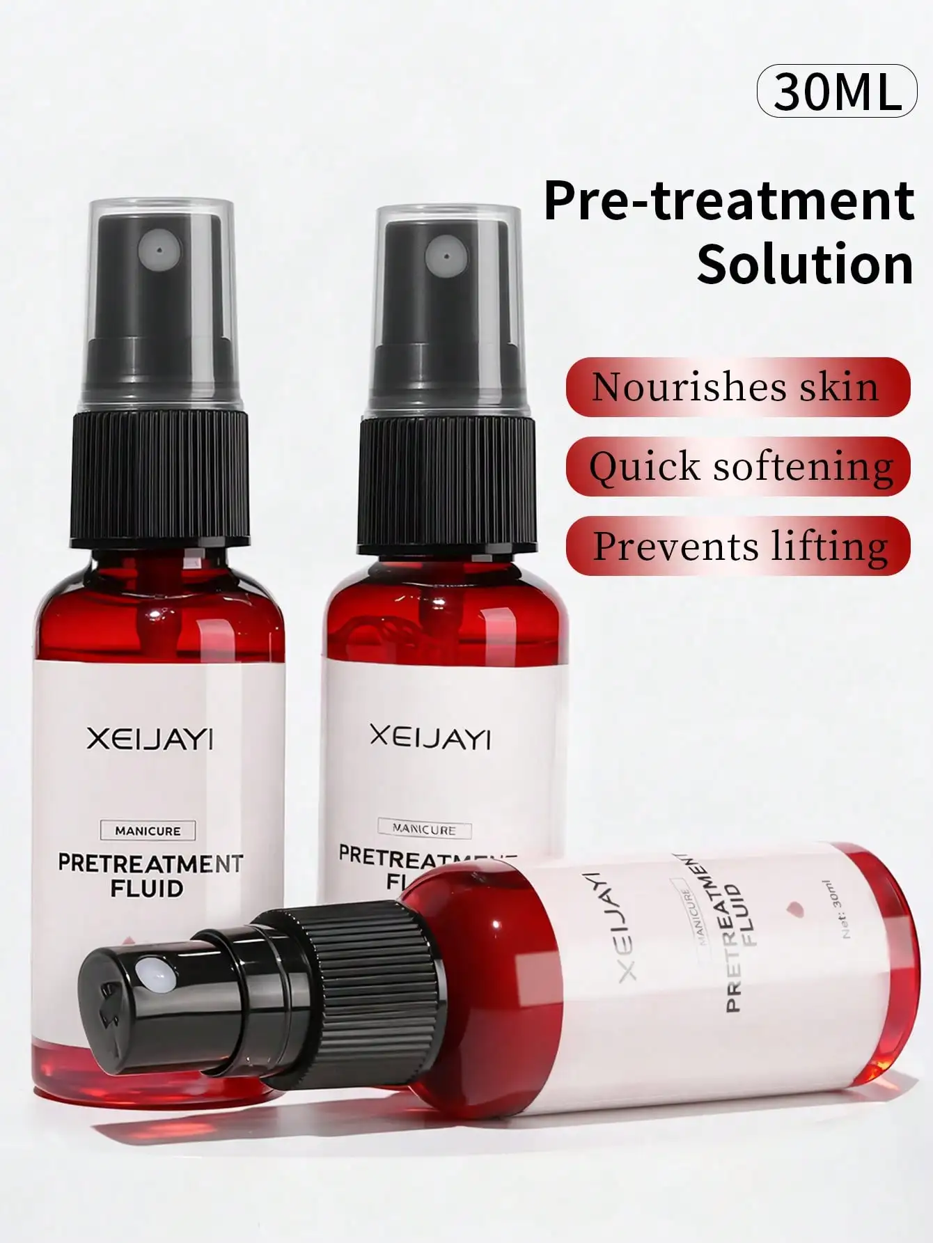 XEIJAYI 1pc 30ml Nail Cuticle Softening Pre-Treatment Solution Nail Cuticle Softening Nutritional Repair Oil