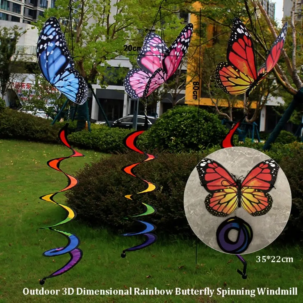 الملونة ثلاثية الأبعاد طاحونة الأبعاد لا سامة معلقة القماش والبلاستيك الرياح قطاع زخرفة تدوير طاحونة جزء في الهواء الطلق لعب الأطفال