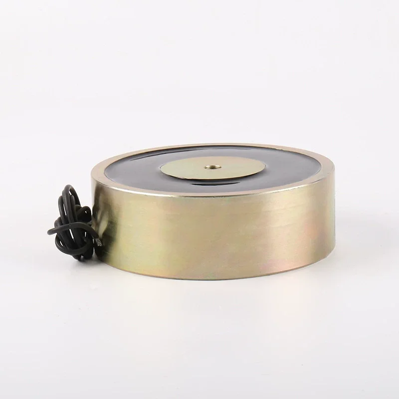 200KG Electromagnet P120/40 Disc Electron Magnetic Valve 12/24VDC Strong Hoisting Suctorial Pad Dia 120mm Thickness 40mm